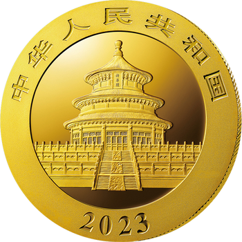 中国 2023年 パンダ 200元金貨 未使用