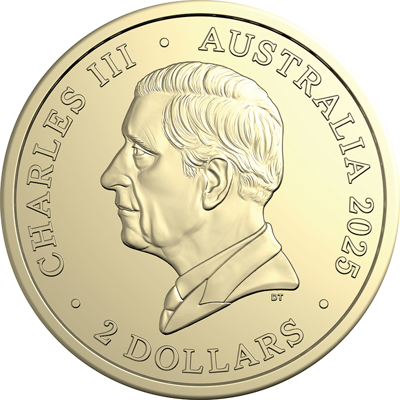 オーストラリア 2025年 第二次世界大戦終結80周年 2ドルカラーアルミ