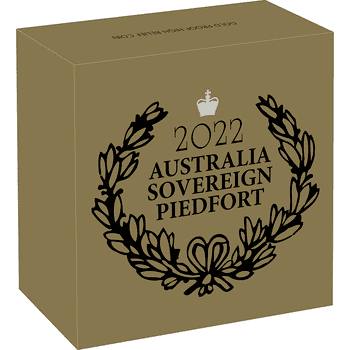 オーストラリア 2022年 ソブリンプルーフ金貨シリーズ 50ドルピエフォー金貨プラチナメッキ付 プルーフ（ハイレリーフ）