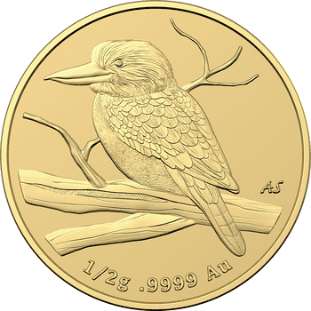 オーストラリア 2022年 ミニコインシリーズ ワライカワセミ 5ドル金貨 未使用