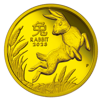 新入荷] 純金貨 2023年オーストラリア 兎年記念 純金コイン1/4オンス 