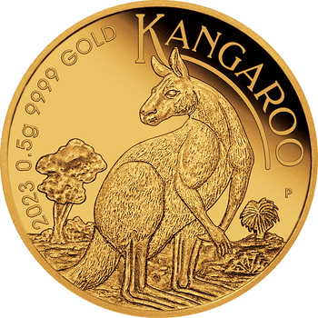 オーストラリア 2023年 ミニカンガルー 2ドル金貨 プルーフ