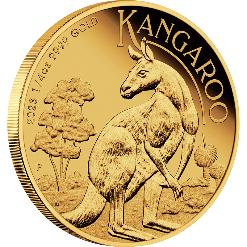 オーストラリア 2023年 カンガルー 25ドル金貨 プルーフ | オンライン