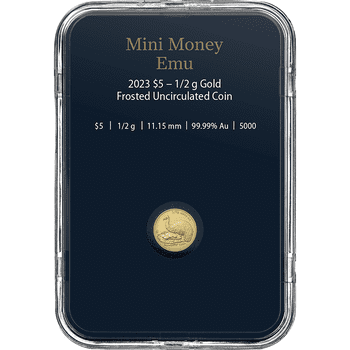 オーストラリア 2023年 ミニコインシリーズ エミュー 5ドル金貨 未使用