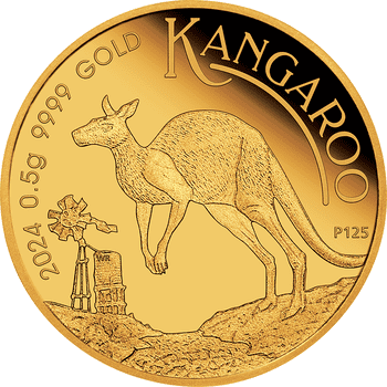 オーストラリア 2024年 ミニカンガルー 2ドル金貨 プルーフ