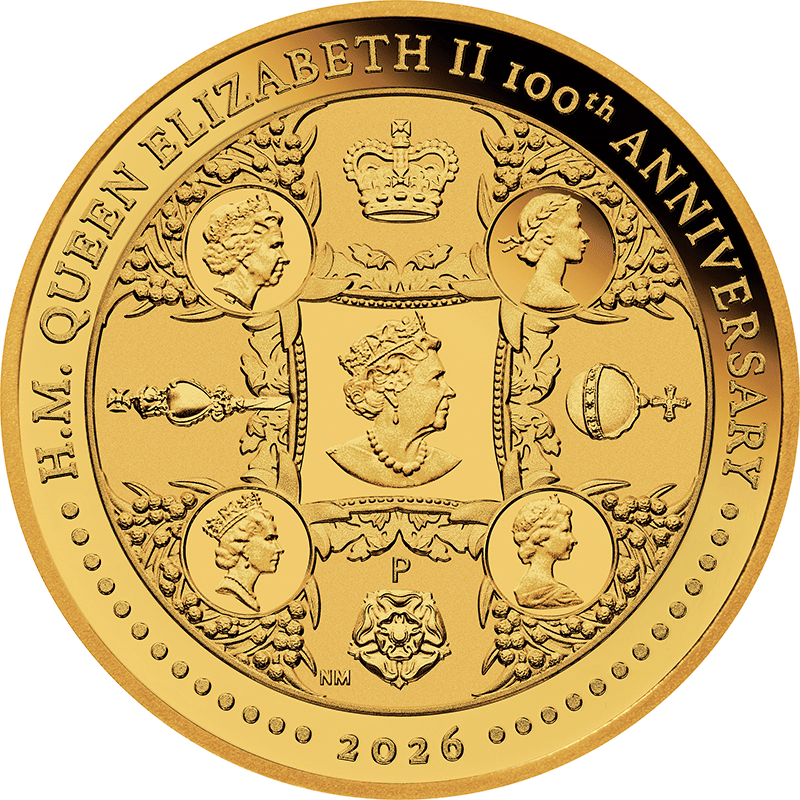 オーストラリア 2026年 エリザベス2世生誕100周年 25ドル金貨 プルーフ