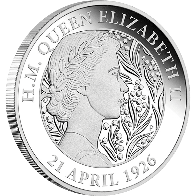 オーストラリア 2021年 女王エリザベス2世生誕95周年 1ドル銀貨