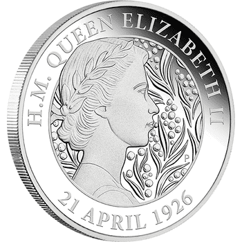 オーストラリア 2021年 女王エリザベス2世生誕95周年 1ドル銀貨 プルーフ