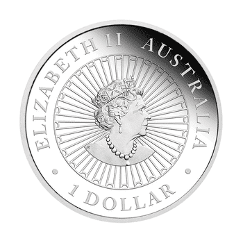 オーストラリア 2022年 干支オパールシリーズ 寅年虎図 1ドル銀貨オパール嵌め込み プルーフ
