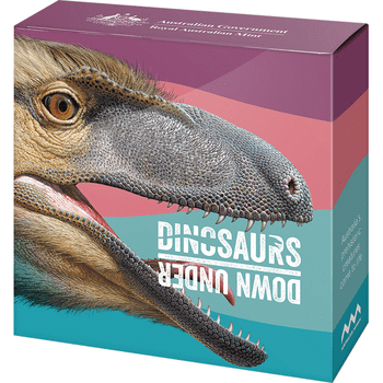 オーストラリア 2022年 オーストラリアの恐竜 アウストラロヴェナトル 1ドル銀貨 プルーフ