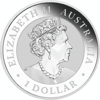 オーストラリア 2022年 ワールドマネーフェア2022 ワライカワセミ 1ドルカラー銀貨 未使用