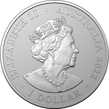 オーストラリア 2022年 カンガルーシリーズ オーストラリアの印象派を称えて 1ドル銀貨 未使用