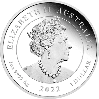 オーストラリア 2022年 クオッカ 1ドルカラー銀貨 プルーフ