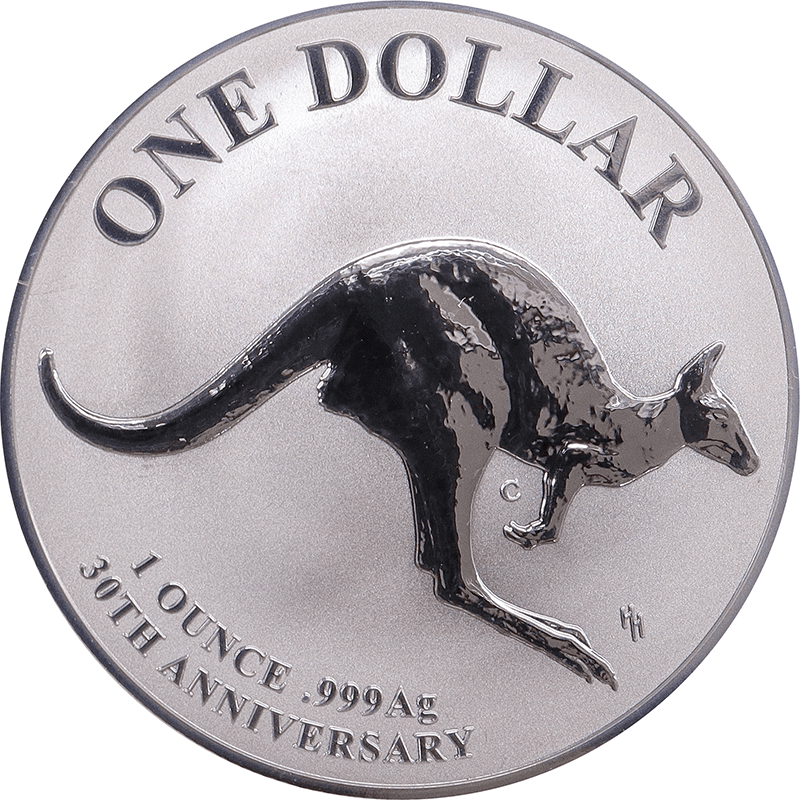 オーストラリア 2023年 カンガルーシリーズ発行30周年 1ドル銀貨 未