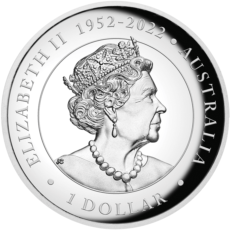 オーストラリア 2023年 カンガルー １ドルカラー銀貨 プルーフ(ハイ 