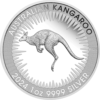 オーストラリア 2024年 カンガルー 1ドル銀貨 プルーフ