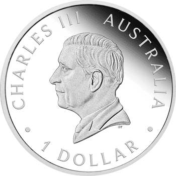 オーストラリア 2024年 カンガルー 1ドル銀貨 プルーフ