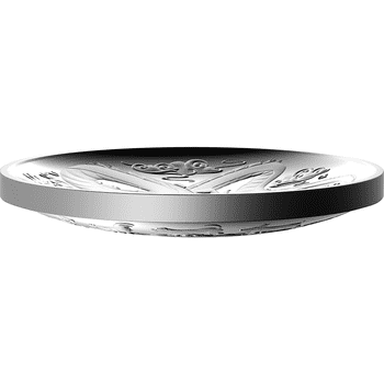 オーストラリア 2024年 辰年龍図 5ドルドーム型銀貨 プルーフ