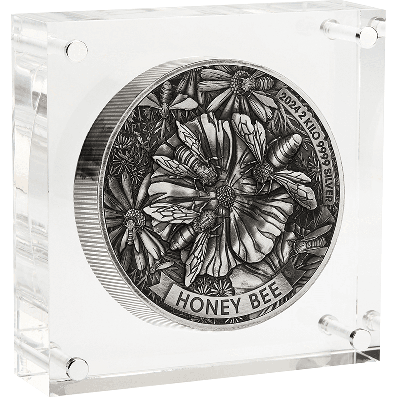 供給元問合せ】オーストラリア 2024年 ミツバチ 60ドル銀貨 2