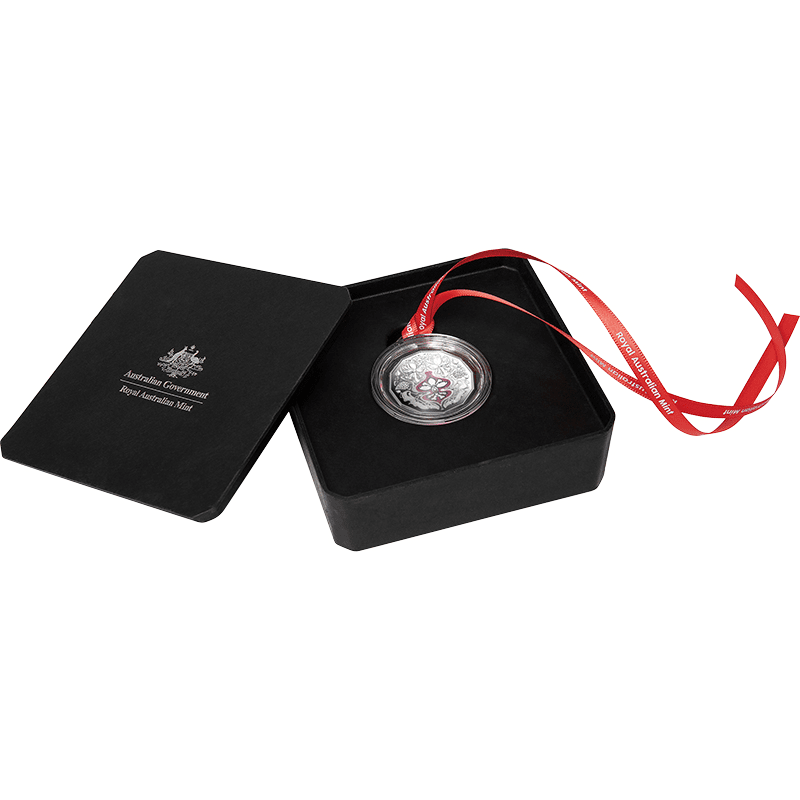 オーストラリア 2025年 クリスマスシーズンの花 50セント12角形カラー