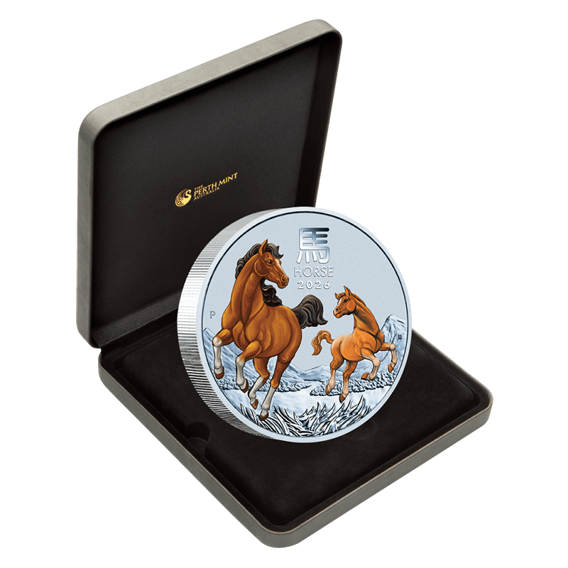 オーストラリア　ニュージーランド　記念 I＞ オーストラリア 2026年 午年馬図記念コイン 30豪ドルカラー