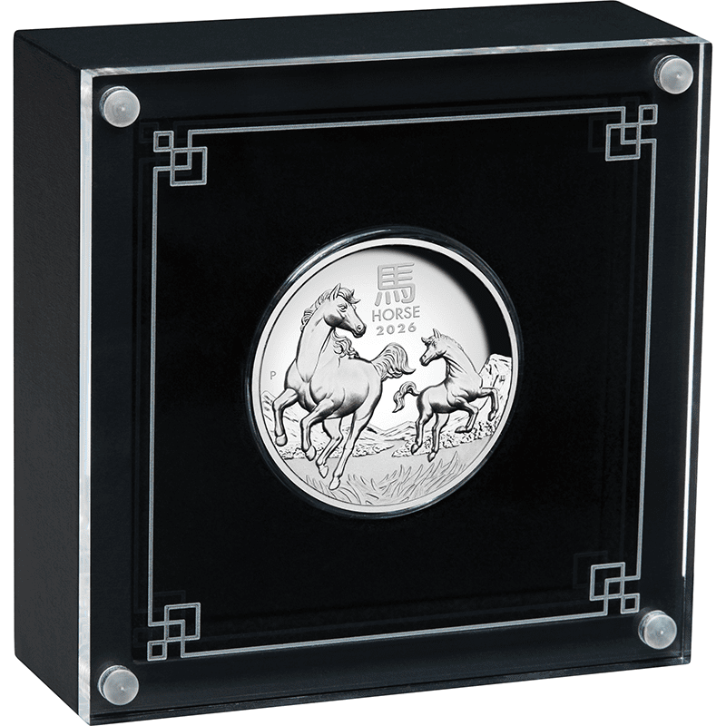 オーストラリア 2026年 第3次 十二支金・銀貨シリーズ ＜午年馬図＞ 1