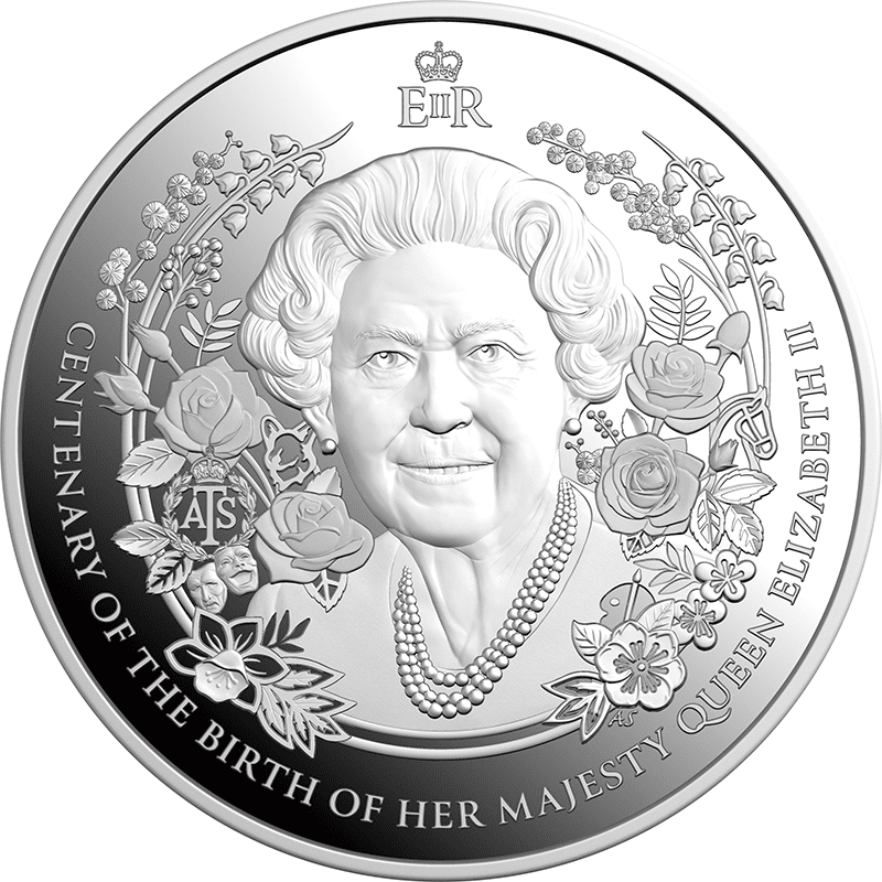 オーストラリア 2026年 エリザベス2世生誕100周年 5ドル銀貨 プルーフ