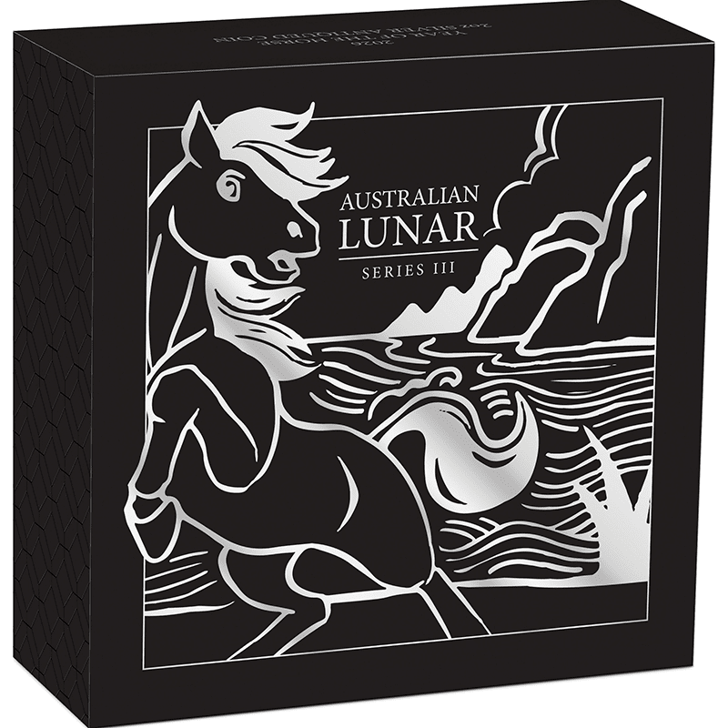 オーストラリア 2026年 第3次 十二支金・銀貨シリーズ 午年馬図 2ドル