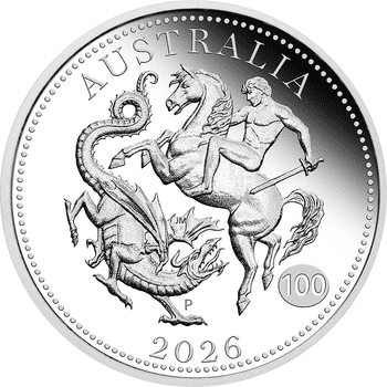 オーストラリア 2026年 ソブリンプルーフ銀貨 25セント銀貨 プルーフ