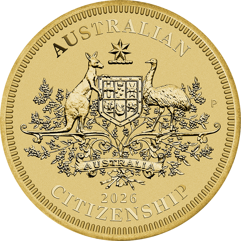 オーストラリア 2026年 オーストラリア市民権 1ドルベースメタル貨 未