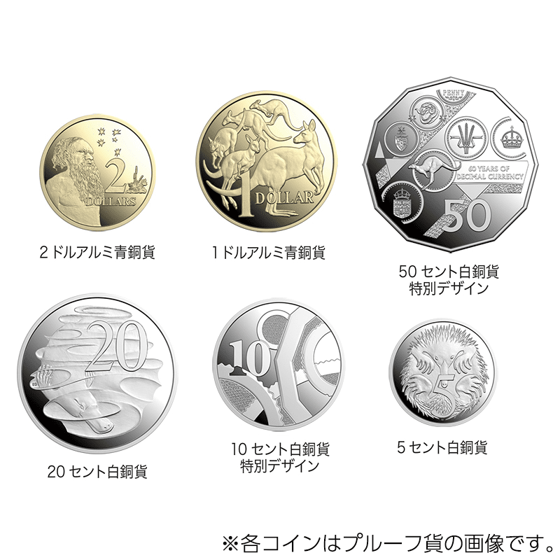 オーストラリア 2026年 10進法導入60周年 通常貨セット 通常貨6種未