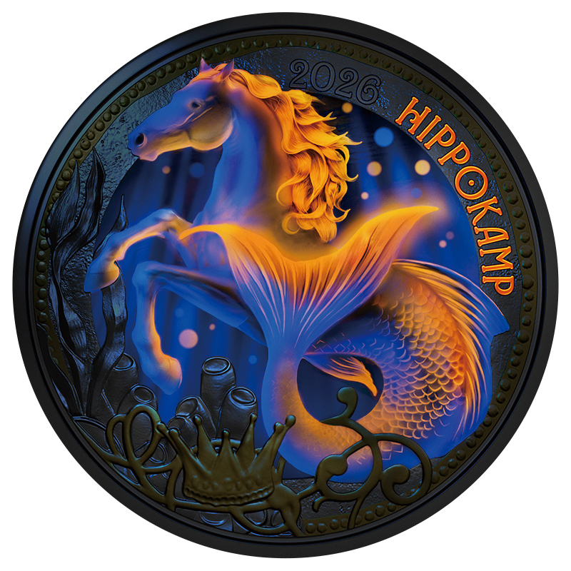 オーストリア 2026年 神話の生物シリーズ ヒッポカンポス 3ユーロ