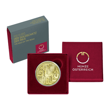 オーストリア 2021年 魅惑の黄金シリーズ インカ 100ユーロ金貨 プルーフ