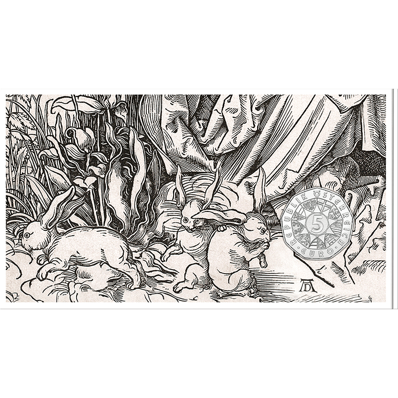 オーストリア 2026年 アルブレヒト・デューラー 「三羽の野うさぎの