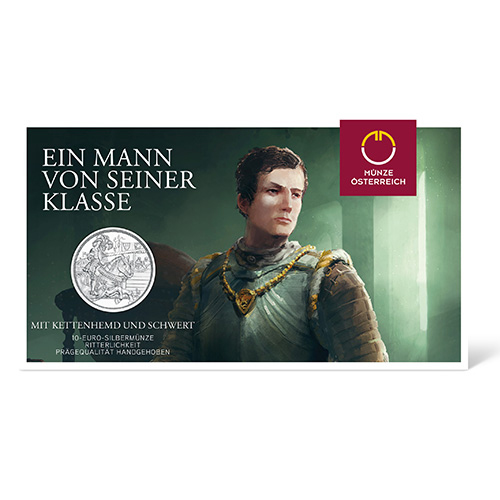 オーストリア 2019年 騎士の物語 騎士道 10ユーロ銀貨 未使用