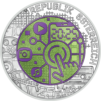 オーストリア　ニオブ銀貨シリーズ　25ユーロバイメタル貨　2枚 オーストリア 2024年 ニオブ銀貨シリーズ 土壌群集(エダフォン
