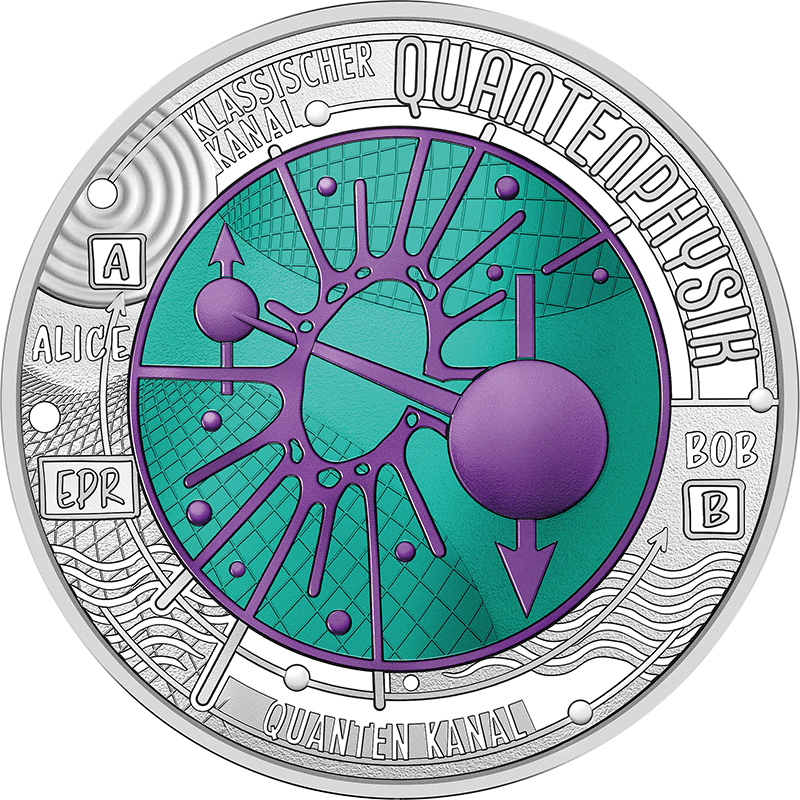 オーストリア 2026年 ニオブ銀貨シリーズ 量子物理学 25ユーロ