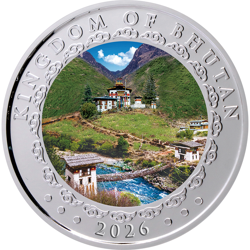 2021年 ブータン王国 干支 牛 1オンス カラープルーフ銀貨 純銀 激レア】 2021年 ブータン王国 干支 牛 1オンス カラープルーフ