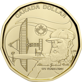 カナダ 2022年 アレクサンダー・グラハム・ベル生誕175周年 1ドル貨25枚ロール 未使用
