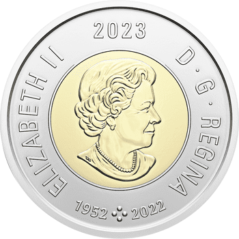 カナダ 2023年 ジャン＝ポール・リオペル生誕100周年 208111 2ドルカラー貨25枚ロール 未使用