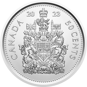 カナダ 2023年 特別版 通常貨 50セント貨25枚ロール 未使用