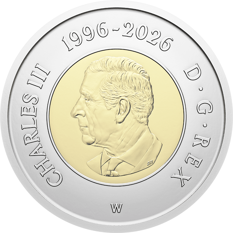 カナダ 2026年 トゥーニー導入30周年 2ドル貨25枚ロール 未使用