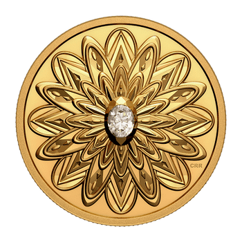 カナダ 2021年 ダイヤモンドの輝き  200ドル金貨ダイヤモンド付 プルーフ（ウルトラハイレリーフ）
