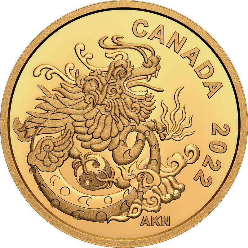 カナダ 2022年 大地の龍 8ドル金貨 プルーフ | オンラインショップ