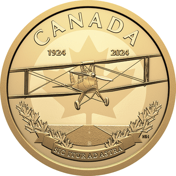 カナダ 2024年 カナダ王室空軍創設100周年 100ドル金貨 プルーフ