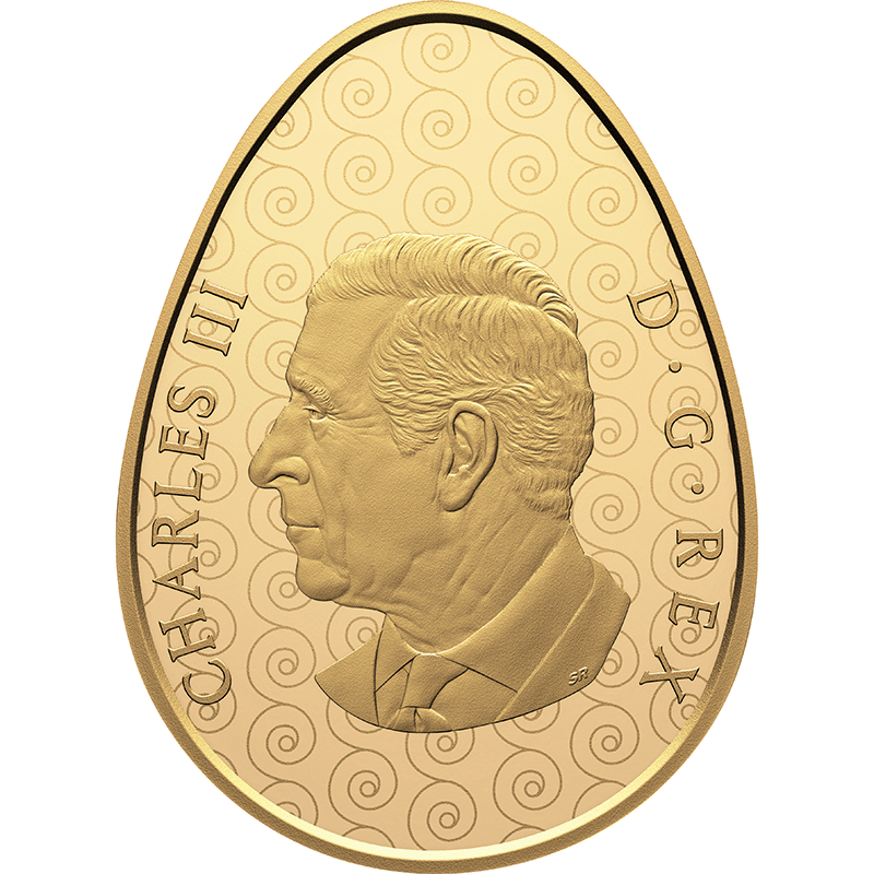 カナダ 2025年 プィーンサンカ ウクライナ文化 250ドル卵型金貨