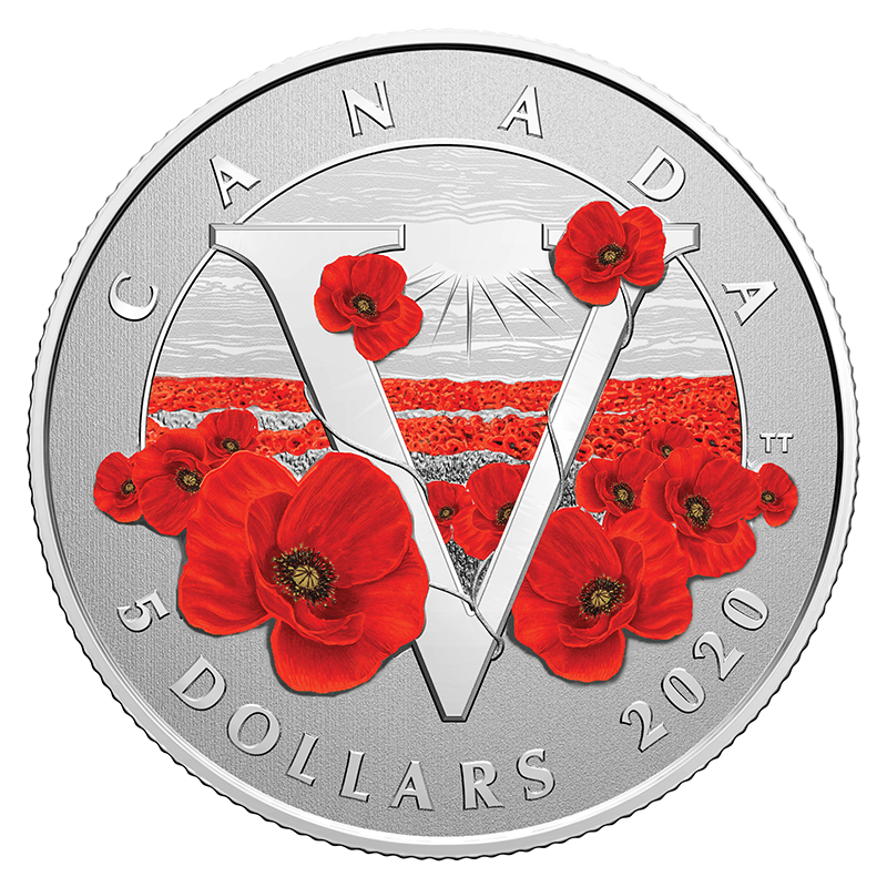 カナダ 年 歴史を称えて リメンバランス デー 5ドルカラー銀貨 スペシメン オンラインショップ 泰星コイン株式会社