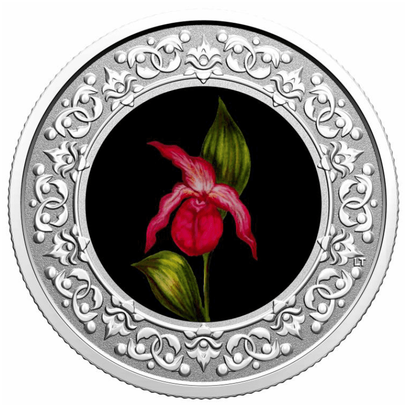 カナダ 21年 カナダの州花 第7貨 プリンスエドワードアイランド州 アツモリソウ 3ドルカラー銀貨 リバースプルーフ Taisei Coins Online Shop 泰星コイン株式会社 オンラインショップ