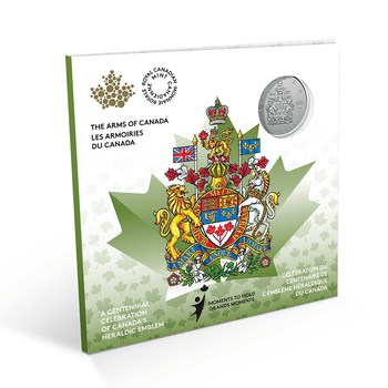 カナダ 2021年 歴史を称えて カナダ国章 5ドル銀貨 スペシメン