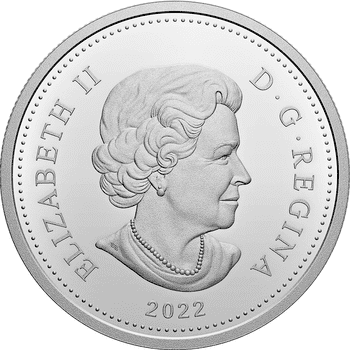 カナダ 2022年 女王エリザベス2 世在位70周年 1ドル銀貨 プルーフ